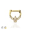 CZ LACEY EDGE INFINITE FILIGREE SIDE SEPTUM HINGED CLICKER